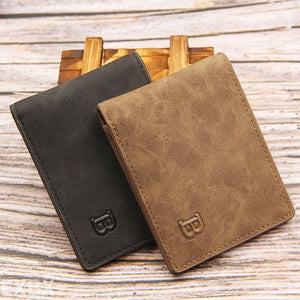 New Fashion PU Leather Wallets for Men with Coin Bag Zipper Small Money Purses Dollar Slim Purse New Design Men&#39;s Wallet | TageUnlimited