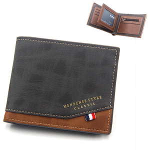 New Fashion PU Leather Wallets for Men with Coin Bag Zipper Small Money Purses Dollar Slim Purse New Design Men&#39;s Wallet | TageUnlimited