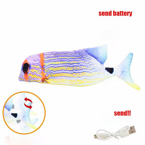 Cat Toys Electric Fish With USB Charging Built-In Lithium Battery Simulation Realistic Pet Molar Interactive Toys Pet Supplies | TageUnlimited
