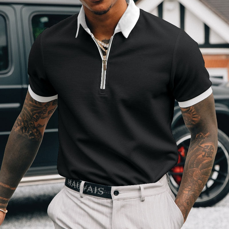 Men Polo Business And Casual Polo Shirt Men Solid Polo Shirts Brand Short-Sleeved Shirt  Man Clothing S-3XL | TageUnlimited
