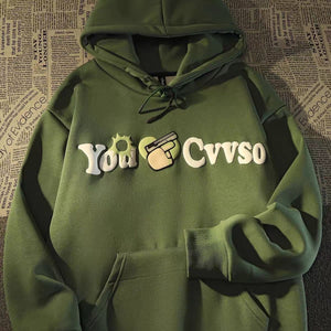 American retro hiphop sweater letter anime hoodie men and women lovers on high street streetwear y2k women vibe oversized hoodie | 0 | TageUnlimited