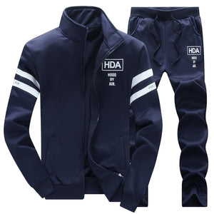 Tracksuit Men Winter Sporting Slim Fit Warm Thickened Sportswear Hooded Sweatsuit Two Piece Running Fitness Men Set | TageUnlimited