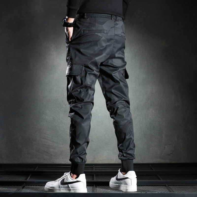 Sweatpants Men Camouflage Elasticity Military Cargo Pants Drawstring Multi Pockets Bottoms Casual Jogger Trousers | 0 | TageUnlimited
