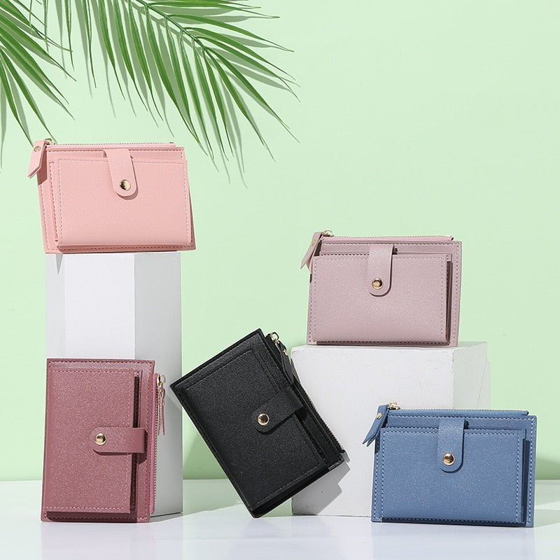 Unistybag Wallets for Women Luxury Designer Wallet Fashion Purses Solid Cute Small Wallet PU Girl Clutch Purse | TageUnlimited