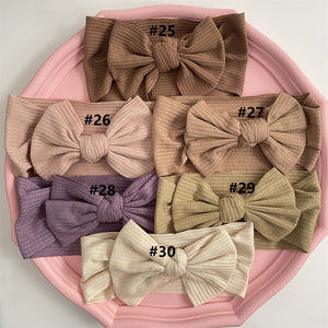 New Colors Knit Baby Headbands Rib Bow Elastic Soft Newborn Headbands for Baby Girl Children Turban Infant Kids Hair Accessories | TageUnlimited