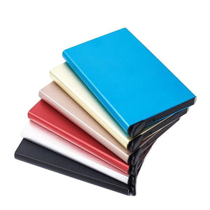 Anti-theft ID Credit Card Holder Porte Carte Thin Aluminium Metal Wallets Pocket Case Bank Women Men Credit Card Box | TageUnlimited