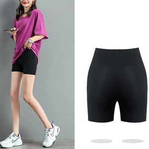 Seamless Biker Shorts Women Fitness Casual High Waist Fashion Summer Slim Knee-Length Bottoms Black Cycling Shorts Streetwear | TageUnlimited