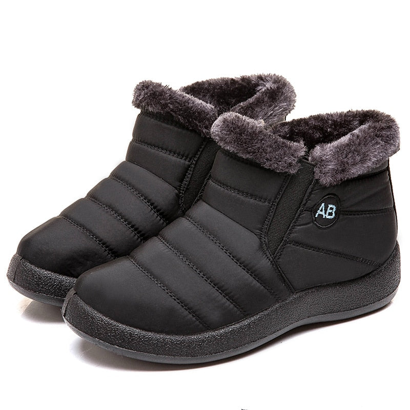 Women Boots Watarproof Ankle Boots For Winter Shoes Women Keep Warm Snow Botines Female  Luxury Zipper Winter Botas Mujer | TageUnlimited