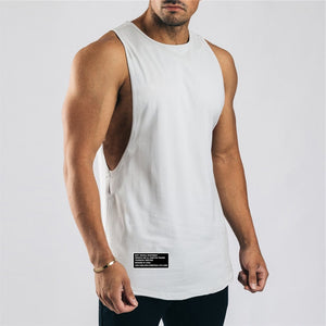 Cotton Workout Gym Tank Top Mens Muscle Sleeveless Sportswear Shirt Stringer Fashion Clothing Bodybuilding Singlets Fitness Vest | TageUnlimited