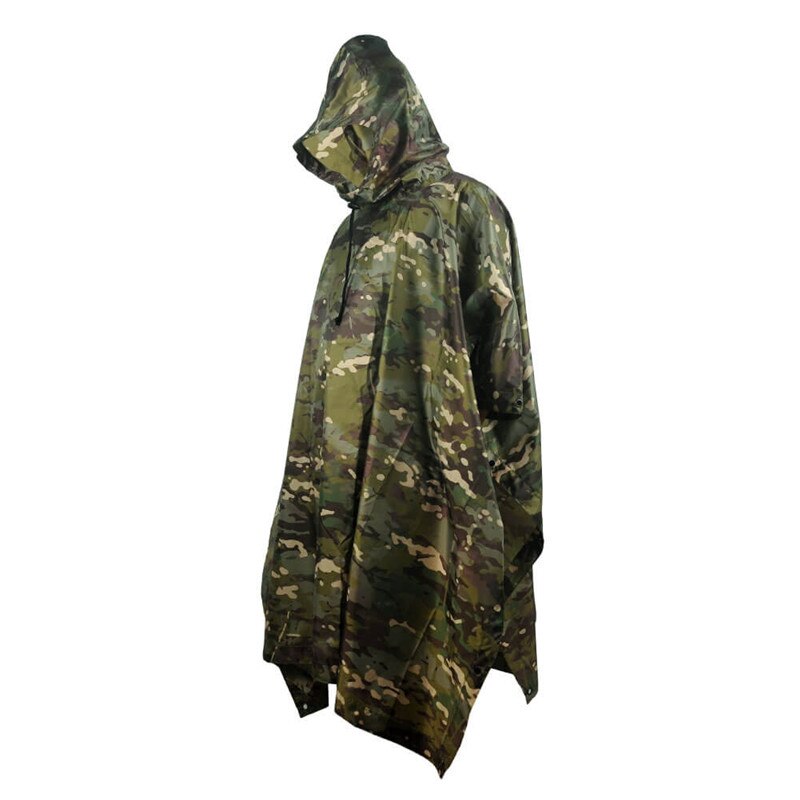 Impermeable Raincoat Poncho Outdoor Military Tactical Rainwear Camping Hiking Hunting Ghillie Suits Travel Umbrella Rain Gear | TageUnlimited