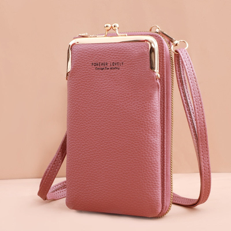 3 Style Women Bags Soft Leather Wallets Touch Screen Cell Phone Purse Crossbody Shoulder Strap Handbag for Lady | TageUnlimited