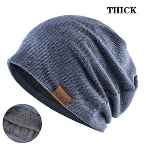 Men Women  Winter Warm Beanies Skullies Knitted Solid Casual Brand Soft Knitting Hat Outdoor Plus Velvet | TageUnlimited
