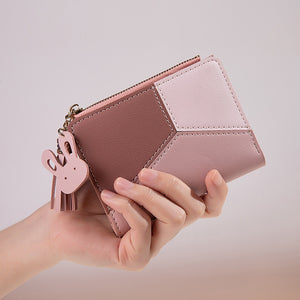 Women Wallet PU Leather Women Wallet Made of Leather Women Purses Card Holder Foldable Portable Lady Coin Purses | TageUnlimited