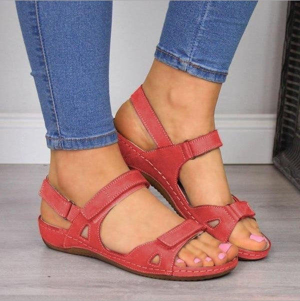 Summer Open Toe Comfy Sandals Super Soft Premium Orthopedic Low Heels Walking Sandals | TageUnlimited