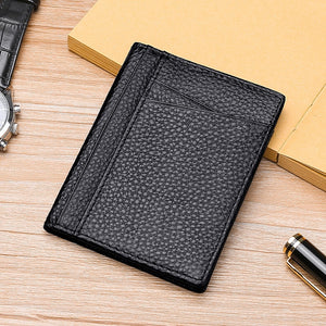 Buylor Men Wallet Soft Super Slim Wallet Genuine Leather Mini Credit Card Holders Wallet Thin Card Purse Small Bags for Women | TageUnlimited