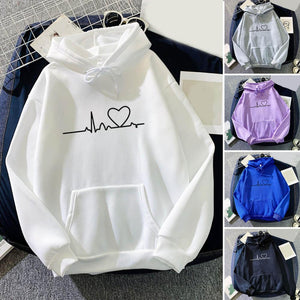 Women Casual Hoodies Autumn Winter New Tricolor Colorblock Letter Print Round Neck Long Sleeve Femininas Pullover Sweater | 0 | TageUnlimited