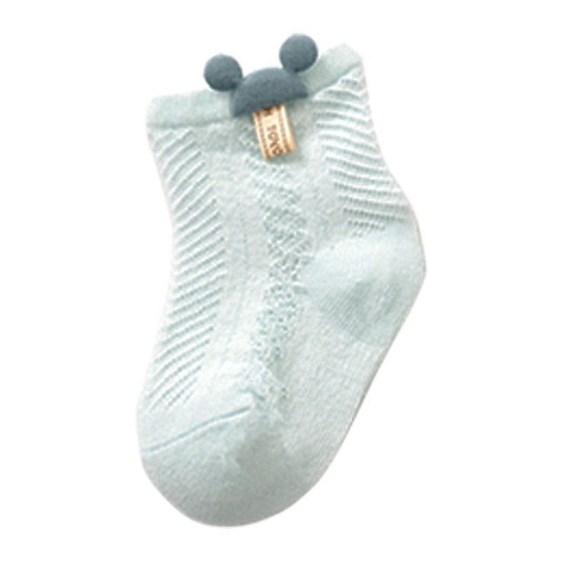 Thin Baby Socks Summer Breathable Mesh Socks Newborn Toddler Cartoon Boys Socks Princess Girls Clothing Accessories  0-2Y | TageUnlimited
