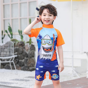 European One Piece Swimsuits Girls Swimwear Kids Boys Bathing Suit Cartoon Unicorn Quick Drying Swimming Clothes Baby Beachwear