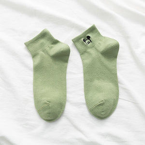 Disney Embroidered women socks shallow mouth Korean cute Japanese tide summer thin Cotton Funny street adult short boat sock | TageUnlimited