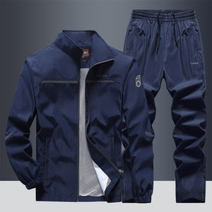 Men's Tracksuit Athletic Casual Jogging Gym Sweatsuit 2 Piece Jackets + Sweatpants For Running Football Training Sports Suit Men | TageUnlimited