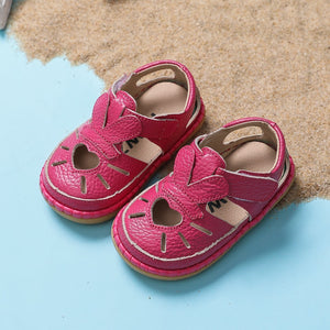 Baby Girls Boys Summer Sandals Infant Anti-collision Toddler Shoes Soft Bottom Genuine Leather Kids Children Beach Sandals | TageUnlimited