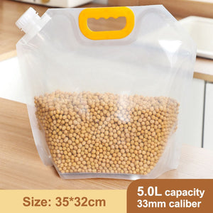 Grains Storage Packaging Bag Cereals Moisture Insect Proof Sealed Bag Thickened Portable Food Rice Bean Container Nozzle Bag | TageUnlimited