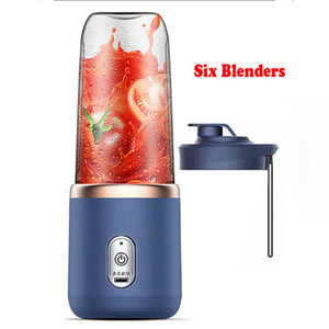 Portable Blender Bottle Electric 6 Blades Multifunction Juice Blender Fresh Juice Smoothie Blender Ice CrushCup Food Processor | TageUnlimited