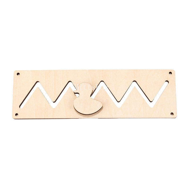 Montessori Busy Board DIY Accessories Early Learning Toy Matching Puzzle Kindergarten Education Hourgla Shoe Maze brain game Toy | TageUnlimited