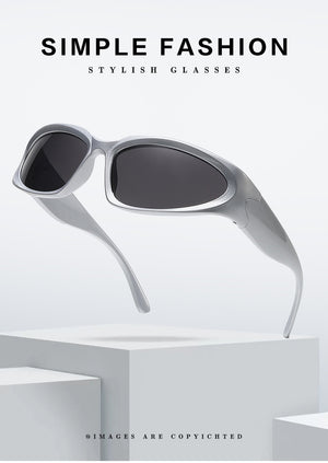 Popular Women Sunglasses  Punk Sunglasses Unique Sports Sun Glasses Men UV400 Goggle Shades Mirror Colorful Y2k Eyewear | TageUnlimited