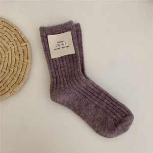 Women Socks Warm Wool Winter Thick Snow Casual Cashmere Business Socks Harajuku Designer Socks | TageUnlimited