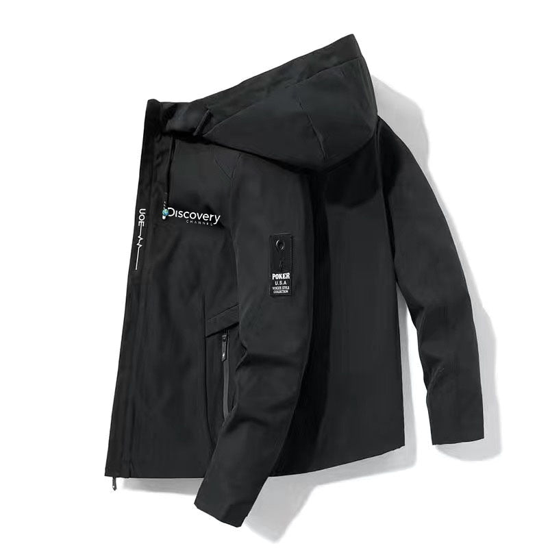 Discovery Bomber jacket Men windproof zipper jacket Fashion outdoor adventure jacket Spring and Autumn casual work jacket | TageUnlimited