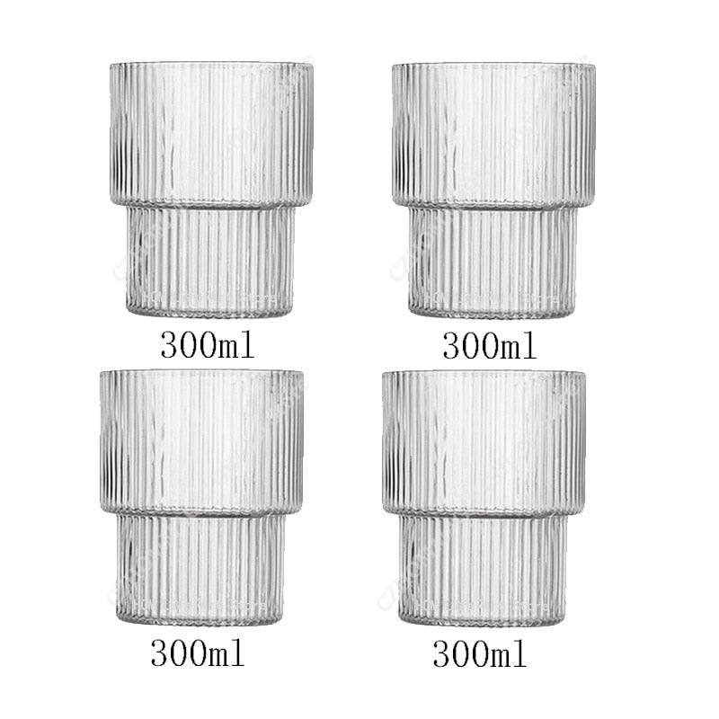6/4/2/1Pcs American Coffee Mug Heat-Resistant Glass Cups Transparent Tea Mug Water Cup for Drinking Milk Beertea Juice Tumblers | 0 | TageUnlimited