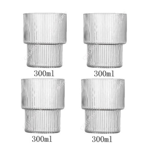 6/4/2/1Pcs American Coffee Mug Heat-Resistant Glass Cups Transparent Tea Mug Water Cup for Drinking Milk Beertea Juice Tumblers | 0 | TageUnlimited
