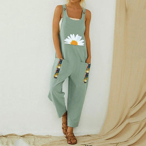 Jump Suits for Women Fashion Jumpsuits Casual Cotton Linen Women Clothing Best Seller Vetement Femme Ropa Mujer Bodysuits New | TageUnlimited