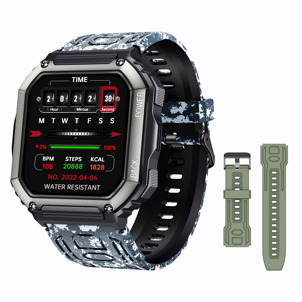 Smart Watch Men Big Battery Music Play Fitness Tracker Bluetooth Dial Call Sport Smartwatch Men for IOS Android | TageUnlimited