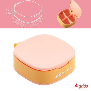 Tcare Travel Pill Organizer Moisture Proof Pills Box for Pocket Purse Daily Pill Case Portable Medicine Vitamin Holder Container | TageUnlimited