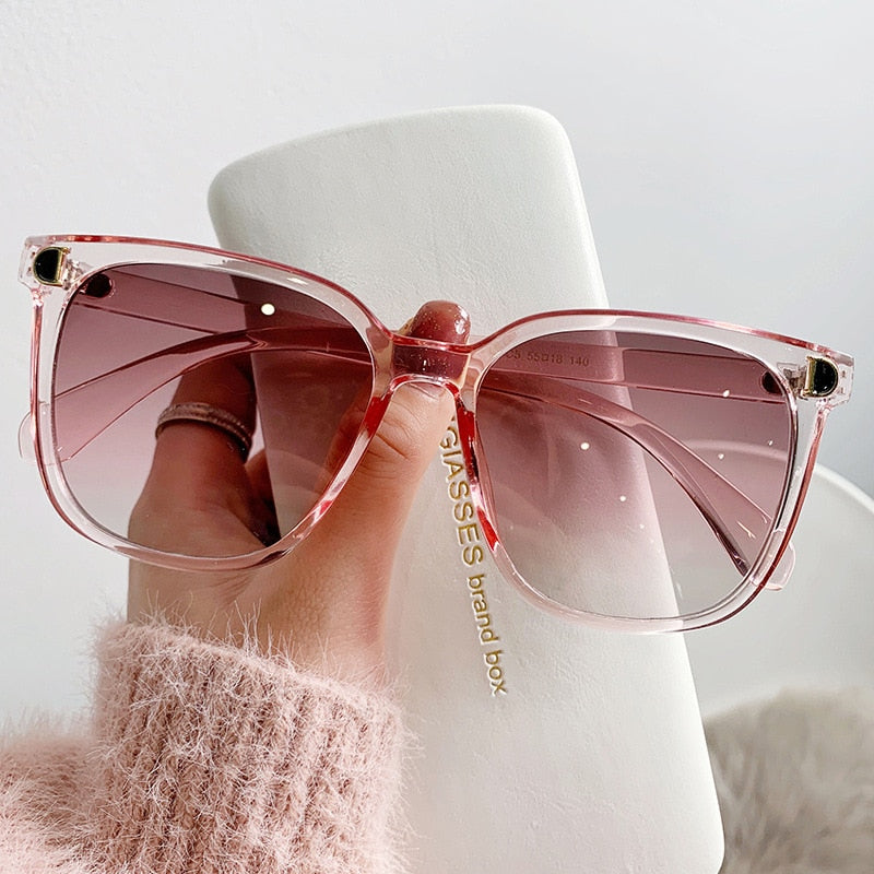 Fashion Oversized Sunglasses Woman Brand Designer Vintage Square Sun Glasses Female Big Frame Gradient Shades Oculos De Sol | TageUnlimited