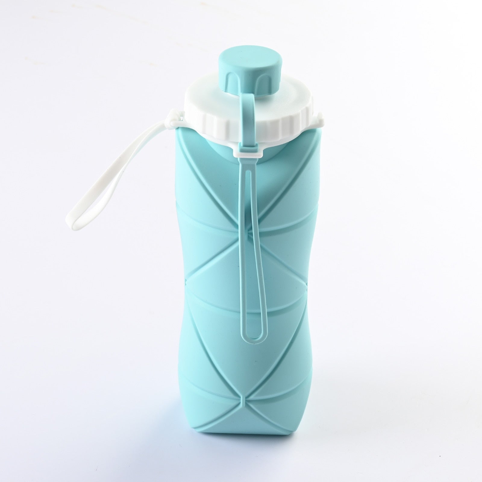 600ml Folding Silicone Water Bottle Sports Water Bottle Outdoor Travel Portable Water Cup Running Riding Camping Hiking Kettle | TageUnlimited