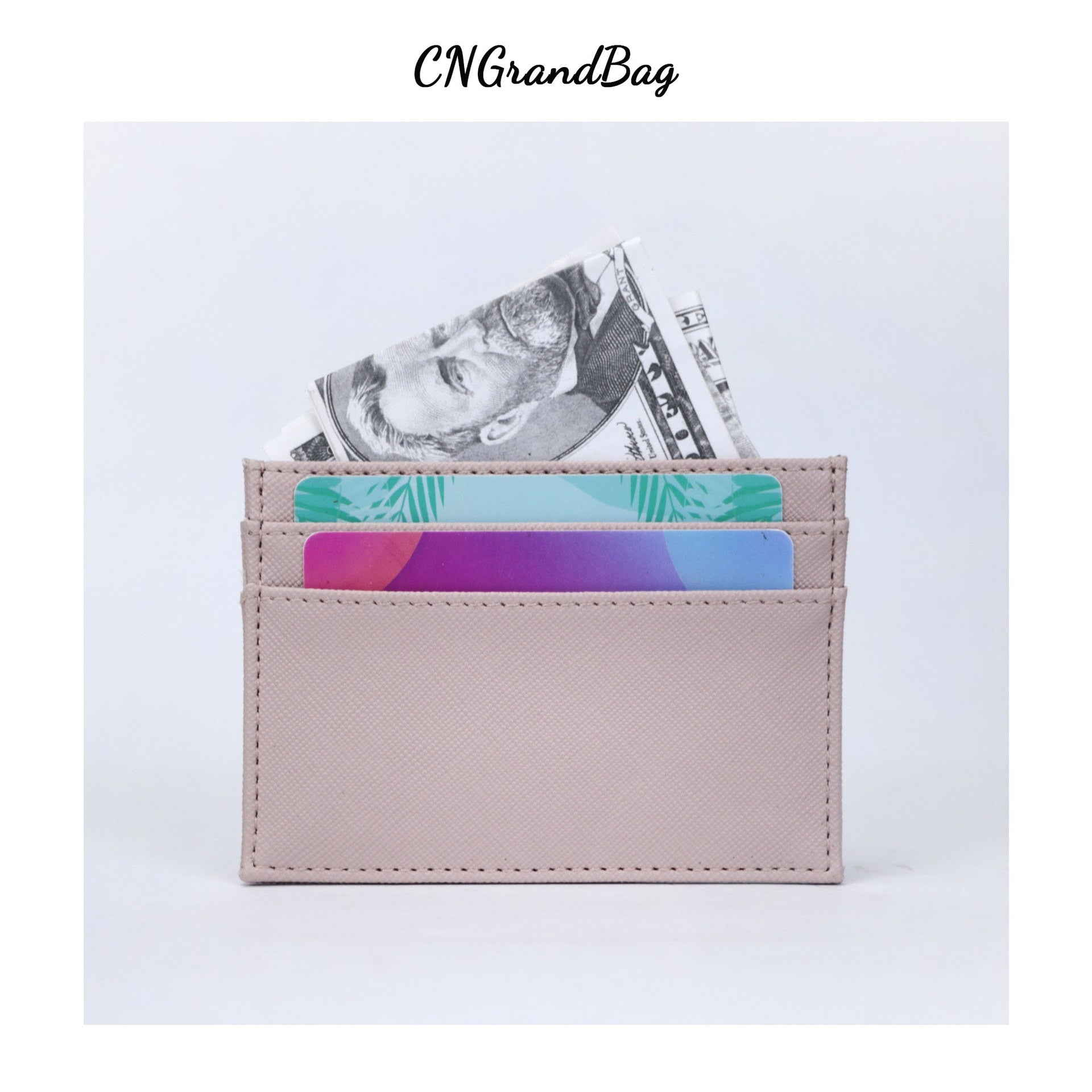Custom Letters Men PU Leather Credit Card Holder Personalize Initials Slim Card Wallet Monogram Name Card Case Women DIY Present | TageUnlimited