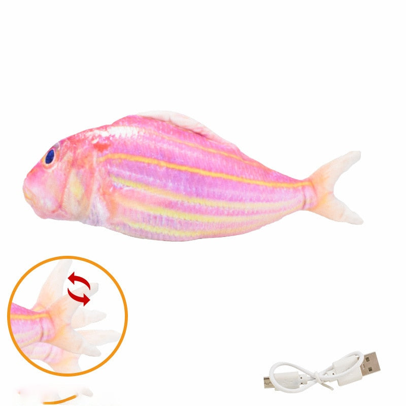 Cat Toys Electric Fish With USB Charging Built-In Lithium Battery Simulation Realistic Pet Molar Interactive Toys Pet Supplies | TageUnlimited