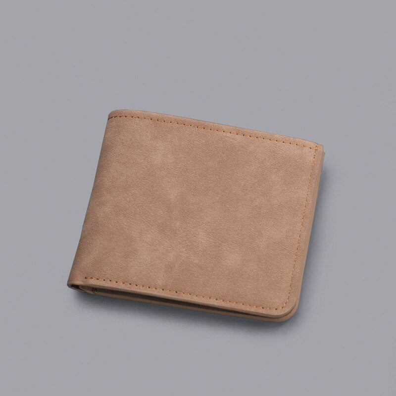 Mini Thin Men Wallet Card Holder Purse Coin Pouch Card Holder Short Vertical PU Leather Wallet Change Money Pouch | TageUnlimited