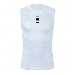 Cycling Underwear Sport Base Layer White Cycling Jersey Reflective Vest Men Undershirt Quick Dry Elastici Vest Road Bike Jersey | TageUnlimited