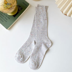 Women's Long Socks High Quality Autumn Winter Warm Thick Middle Tube Candy Color Korean Style Trend Elegant Pile Socks For Women | TageUnlimited