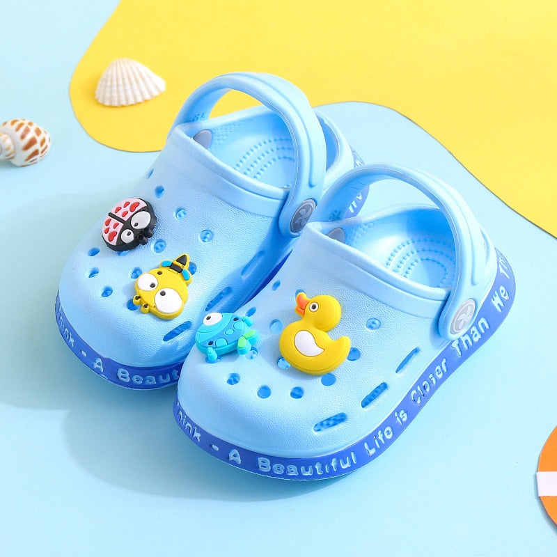 Summer Kids sandals Boys Girls Mules Cartoon baby Slippers Flat Summer Cartoon Children&#39;s Garden Shoes | TageUnlimited