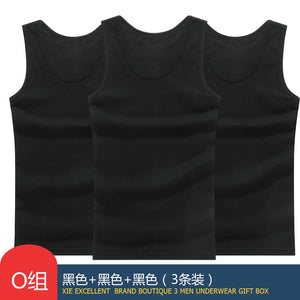 Hot Sale 3pcs / 100% Cotton Mens Sleeveless Tank Top Solid Muscle Vest Undershirts O-neck Gymclothing Tees Whorl Tops | TageUnlimited