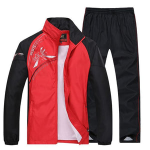 Tracksuit Men Plus Size 4XL Spring Autumn Two Piece Clothing Sets Casual Track Suit Sportswear Sweatsuits | TageUnlimited