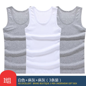 Hot Sale 3pcs / 100% Cotton Mens Sleeveless Tank Top Solid Muscle Vest Undershirts O-neck Gymclothing Tees Whorl Tops | TageUnlimited