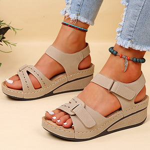 Women Sandals Heels Summer Sandals With Wedge Elegant Heeled Shoes For Women Platform Sandalias Mujer Lightweight Wedges Shoes | TageUnlimited