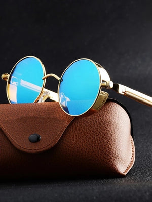 Metal Steampunk Sunglasses Men Women Fashion Round Glasses Brand Designer Vintage Sun Glasses High Quality | TageUnlimited