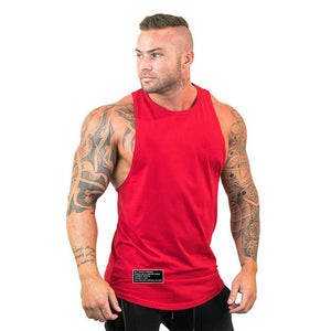 Brand Clothing Men Gym Singlet Muscle Stringer Tank Tops Fitness Sports Sleeveless Shirt Y BACK Racer Workout Tops Vest | TageUnlimited